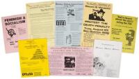 Eight broadsides, flyers, programs other items relating to women's studies and women's liberation