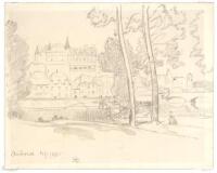 Sketch of the Ch&acirc;teau d'Amboise