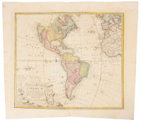 Americae Mappa Generalis Secundum Legitimas Projectionis Stereographicae Regulas ... Concinnata et Delineata ab Aug. Gott Boehmio Phil. Magistro. In Lucem Proferentibus Homannianis Heredibus A MDCCXXXXVI