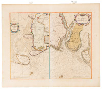 De Texel Stroom en de Gaten van Marsdiep [on sheet with] Caerte van De Mase, Ende het Goereesche gat