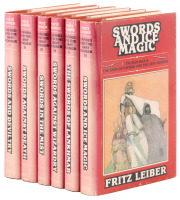 Six volumes of Fafhrd and the Gray Mouser