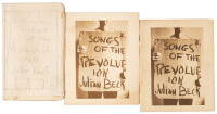 Songs of the Revolution - original typescript and two inscribed copies