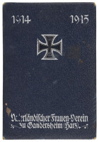 1914 Vaterländischer Frauenverein folding case gifted from Gregory Corso to Kirby Congdon