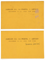 Jargon 31: 14 Poets, 1 Artist. December 12-14, 1958, New York