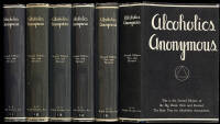 Six Second Edition Alcoholics Anonymous big books - Printings 11 through 16