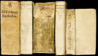 Five volumes of early printed books
