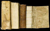 Five volumes of early printed books
