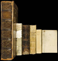 Six volumes of early printed books