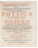 P. Gasparis Schotti ... Physica curiosa, sive Mirabilia naturae et artis libris XII. comprehensa, quibus pleraque, quæ de angelis, daemonibus, hominibus, spectris, energumensis, monstris, portentis, animalibus, meteoris, &c. rara, arcana, curiosaq[ue] cir - 21