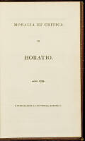 Moralia et Critica ex Horatio
