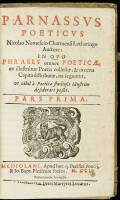 Parnassus Poeticus Nicolao Nomeseio Charmensi Lotharingo Auctore: In quo Phrases omnes Poetic&aelig;, ex illustribus Poetis collect&aelig;...