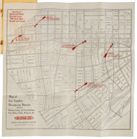 Map of Los Angeles Downtown District [& on verso:] Clason's Map of the Los Angeles District