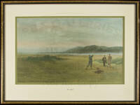 Three views of the Caernarvonshire Golf Club in Conway, Wales