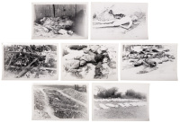 Fourteen photographs of Nazi concentration camps