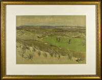 Westward Ho! The 6th Green - framed color lithograph