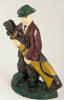 Hand-painted cast iron bookend