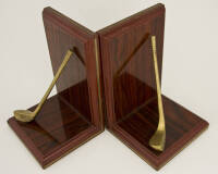 Pair of golf club bookends