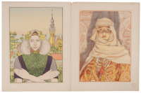 Four color lithographs from L'Estampe Moderne