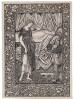 Frontispiece woodcut from Kelmscott Press Love is Enough, or, The Freeing of Pharamond: A Morality