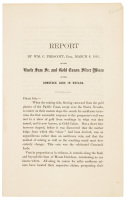 Report by Wm. C. Prescott, Esq., March 8, 1866, on the Uncle Sam Sr. and Gold Canon Silver Mines of the Comstock Lode in Nevada (caption title)