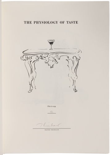 The Physiology of Taste, or Meditations on Transcendental Gastronomy