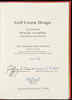 Golf Course Design: An annotated bibliography with highlights of its history and resources