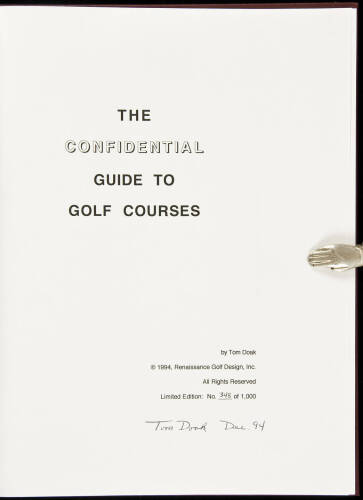 The Confidential Guide to Golf Courses