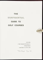 The Confidential Guide to Golf Courses