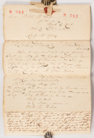 Legal document summarizing an appeal in a debt collection case in Fannin County, Republic of Texas, in 1844