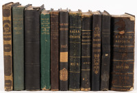 Eleven 19th-century American railroad books