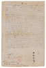 Contract for a Chinese indentured servant transported from China to Cuba