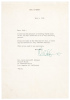 Letter signed by Walt Disney, to restaurateur and sportsman Jack Ainsworth Morgan, about an up-and-coming actress