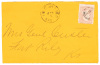 Envelope panel addressed by G.A. Custer to his wife, with 2 letters from Elizabeth Custer presenting it to the Public Library of Chicago - 6