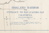 Oakland Harbor from Entrance to San Leandro Bay, California. Scale 1 inch - 1000 feet [with additional map of Oakland harbor] - 9