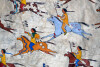 Lakota buffalo hide robe warrior painting - 5