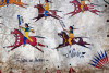 Lakota buffalo hide robe warrior painting - 6