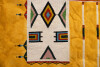Sioux beaded buffalo hide robe - 3
