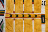 Sioux beaded buffalo hide robe - 6