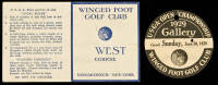 Gallery pass and score card from the Thirty-Third National USGA Open Championship