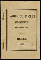 Ladies Golf Club Calcutta - Rules 1932