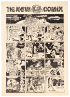 The New Comix - original jam poster for Phoenix Gallery exhibit of underground comix art, 1969