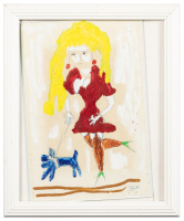 Original painting by Charles Bukowski - alternate cover for Women