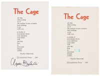 The Cage - handwritten postcard