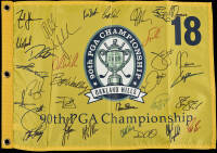 Signed flag from the 90th PGA Championship at Oakland Hills