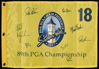Signed flag from the 89th PGA Championship at Southern Hills