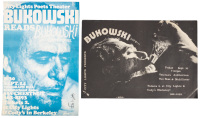 Two posters for Bukowski readings sponsored by City Lights