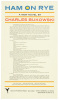 Eight Black Sparrow Press broadside announcements for works by Bukowski - 6
