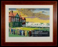 Signed limited lithograph for the 125th Open Championship Played Over the Links of Royal Lytham & St. Anne’s Golf Club, Lancashire, England, 18-21 July 1996