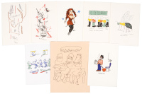 Seven Bukowski serigraphs and an additional print