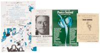 Four posters for readings featuring Charles Bukowski